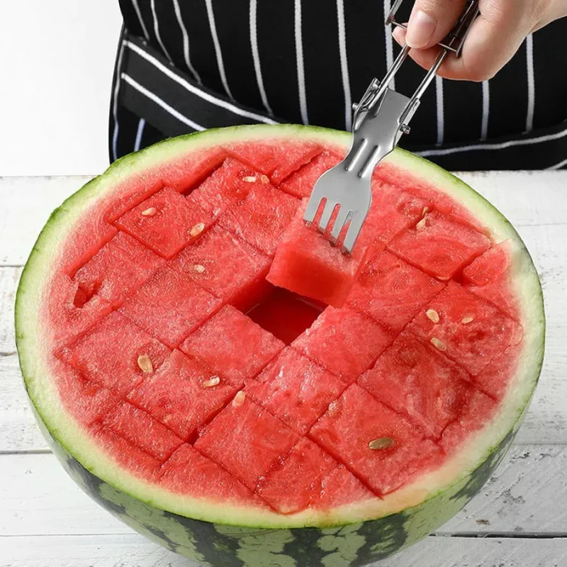 2-in-1 Foldable Watermelon Fork Slicer