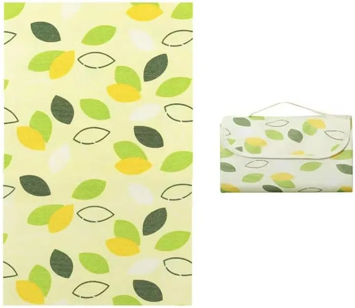 2 Pack Foldable Picnic Blankets, 80x60in Portable Waterproof Outdoor Mat for Beach Camping Hiking Travel Family Concerts