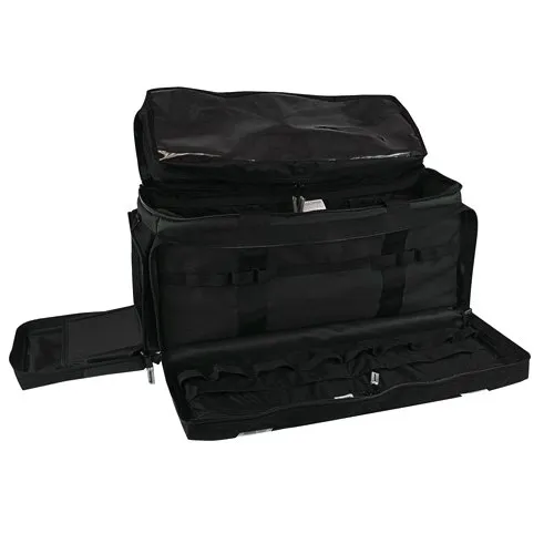 34016DP-R Breathsaver Plus Airway Management System Bag for Class D or Jumbo D Oxygen Tank with Ergonomic, Adjustable Shoulder Strap and Nylon Hand Straps, Nylon, Red…Made in The USA!