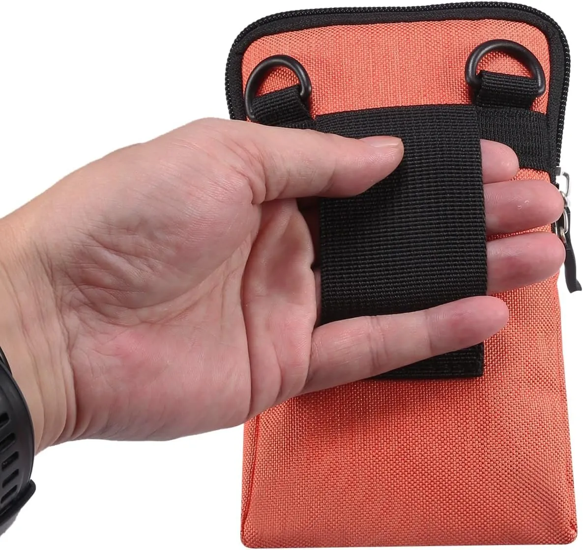 7.2 inch Mens Holster Compatible with Honor Magic V2,Mini Crossbody Bag Shoulder Bag Compatible with Men, Small Messenger Bag Compatible with Samsung Galaxy Fold 6/5/4/3(Orange)
