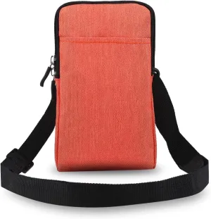 7.2 inch Mens Holster Compatible with Honor Magic V2,Mini Crossbody Bag Shoulder Bag Compatible with Men, Small Messenger Bag Compatible with Samsung Galaxy Fold 6/5/4/3(Orange)