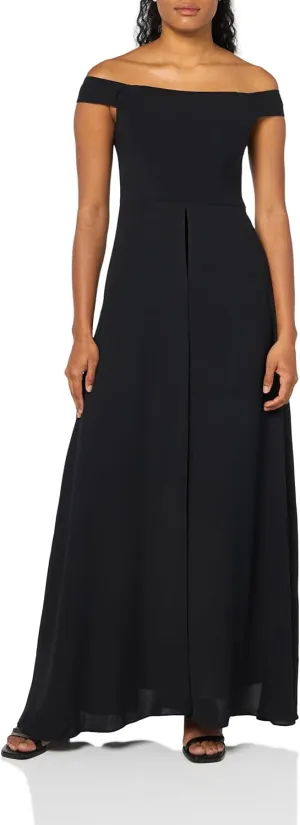 Adrianna Papell Womens Crepe Overlay Jumpsuit
