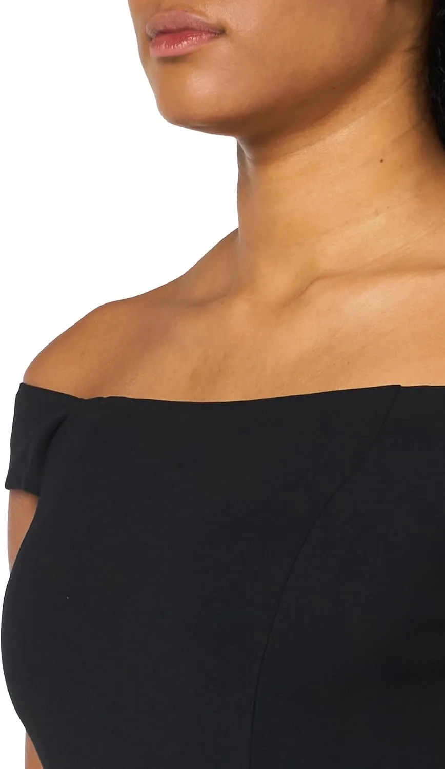 Adrianna Papell Womens Crepe Overlay Jumpsuit