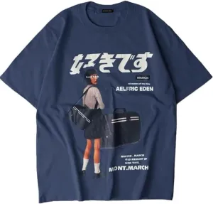 Aelfric Eden Mens Oversized Graphic Tee Summer Unisex Hipster Printed Casual Harajuku Top Tshirt
