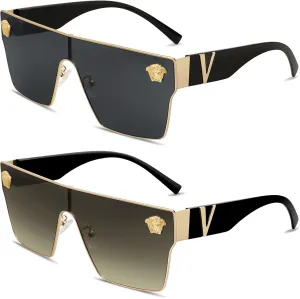 Allarallvr Oversized Square Sunglasses For Women Men Vintage Trendy Classical Gafas De Sol Para Mujer Sun Glasses AR82087