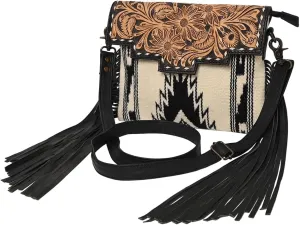 American Darling Crossbody Hand Tooled Saddle Blanket Genuine Leather Women Bag Western Handbag Purse
