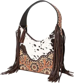 American Darling Hobo Hair-On Genuine Leather Western Women Bag | Handbag Purse | Leather Hobo Bag | Hobo Bags for Women | Hobo Purse | Hobo Wallet | Cute Hobo Bag