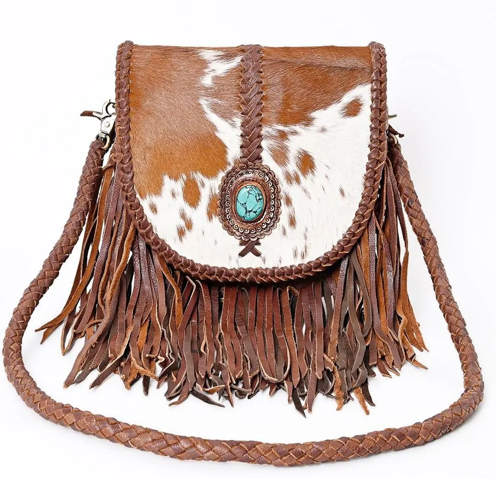 American Darling Messenger Genuine Leather Women Bag Western Handbag Purse