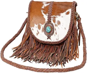 American Darling Messenger Genuine Leather Women Bag Western Handbag Purse
