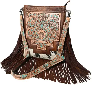 American Darling Tooled Painted Crossbody