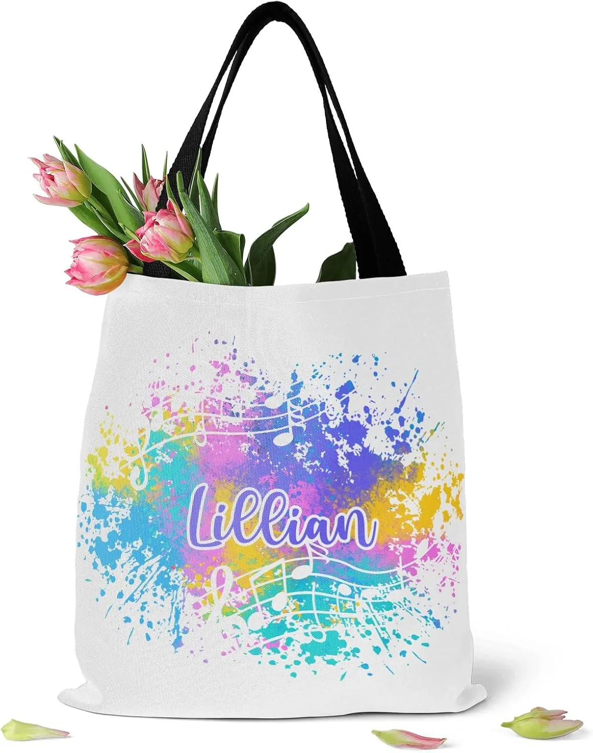 Animal Personalized Canvas Tote Bags, Reusable Bags for Shopping,Travel,School Handbag Gift