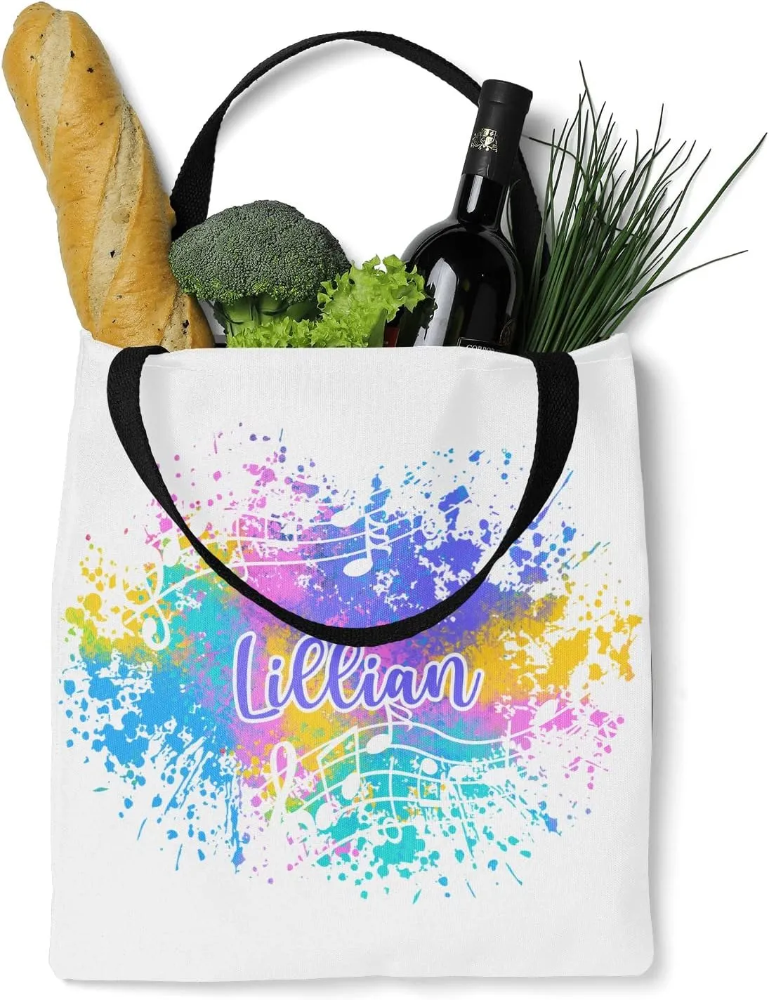 Animal Personalized Canvas Tote Bags, Reusable Bags for Shopping,Travel,School Handbag Gift