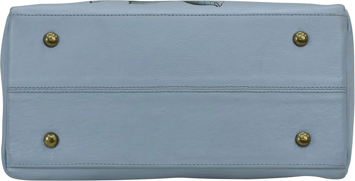 Anna by Anuschka Hand-Painted Leather Organizer Satchel