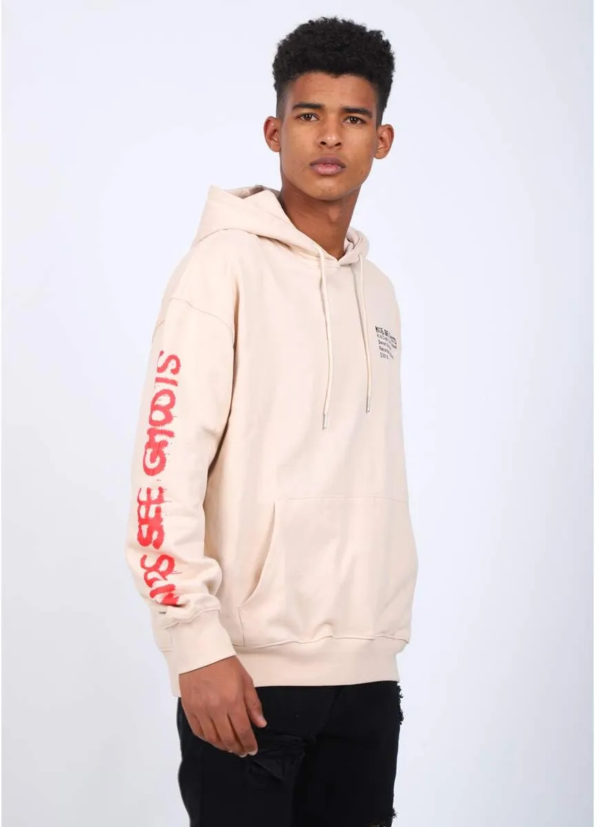 Arnodefrance Men Vintage Washed Graphic Hoodies Printing Graffiti Hoodie Cotton Warm Pullover