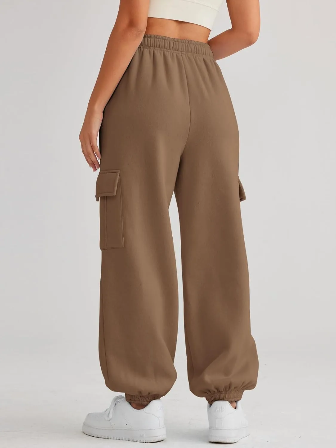 AUTOMET Womens Cargo Sweatpants Oversized Fleece Joggers Fall Fashion Outfits Y2k Clothes 2025 with Pockets