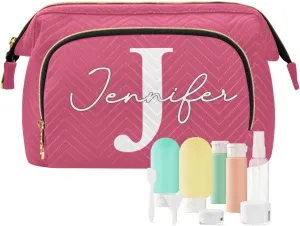 Azalea Custom Makeup Bag Travel Toiletry Bag Make Up Bags Cosmetic Bag Pouch Large Makeup Case Box Bag Organizer Skincare Bag for Toiletries Women Purse Men Adults Trip Sports