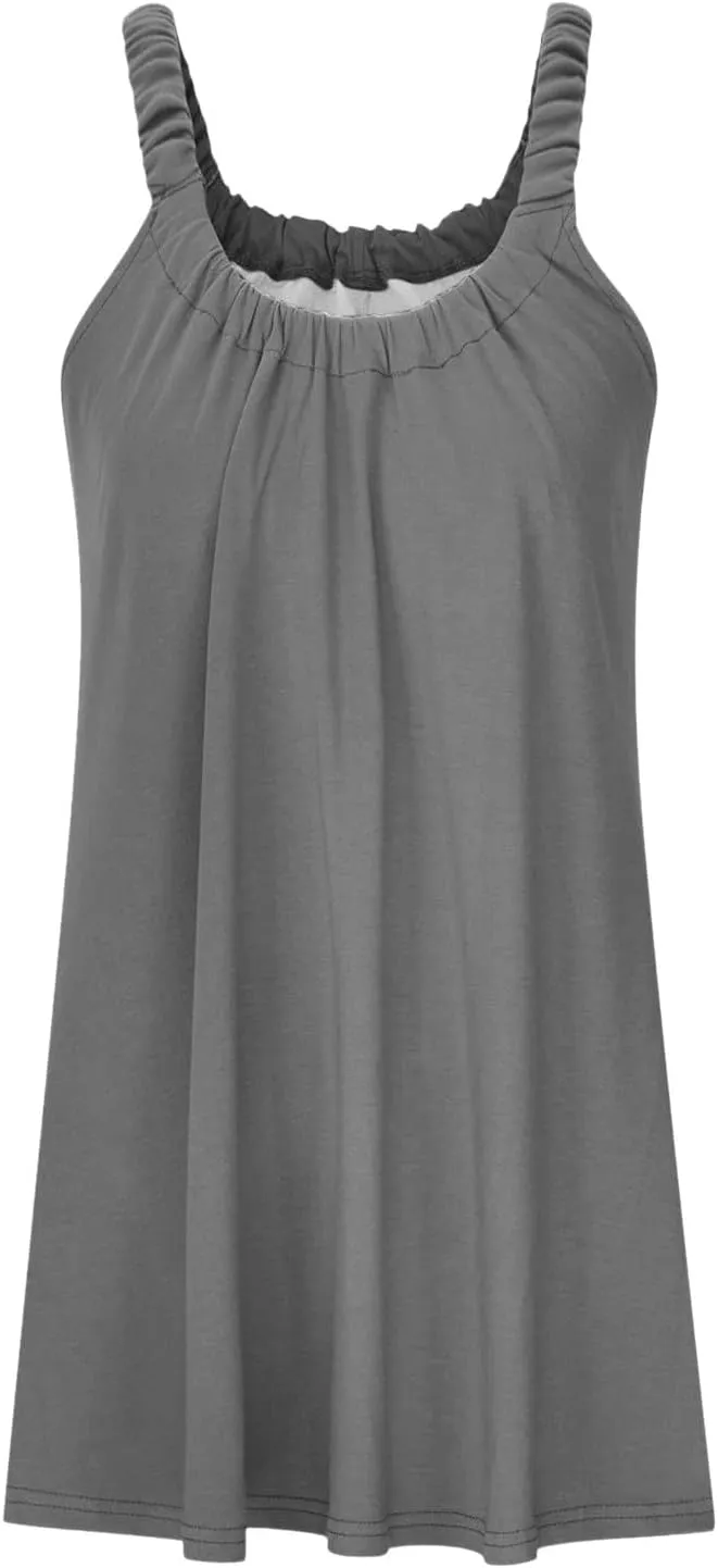 Backless Camisole Mini Dress: Ideal for Transitioning from Beach to Boardwalk, A Solid Color Stretchy Swim Cover Up