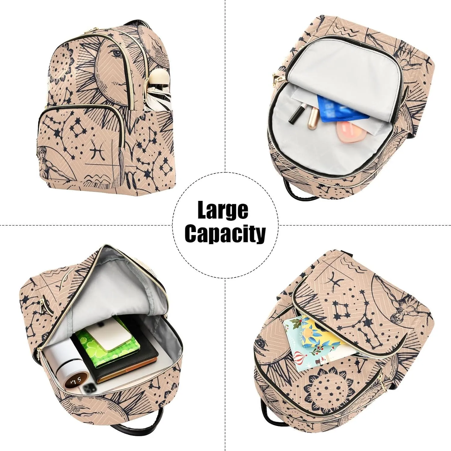Backpack for Women Fashion Travel Work Anti-theft Bag Business Computer Backpack Purse (Medium Pattren 2)