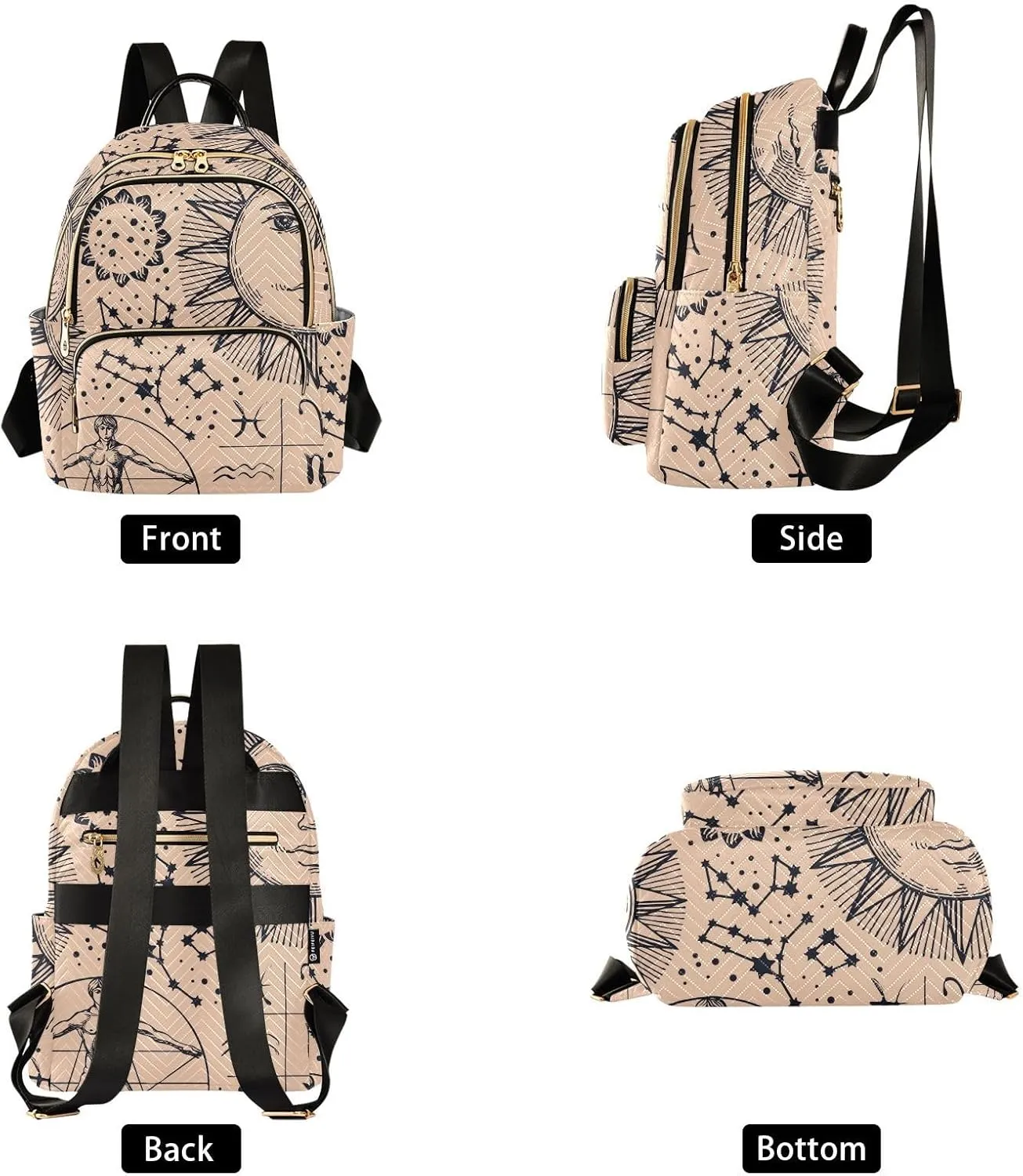Backpack for Women Fashion Travel Work Anti-theft Bag Business Computer Backpack Purse (Medium Pattren 2)