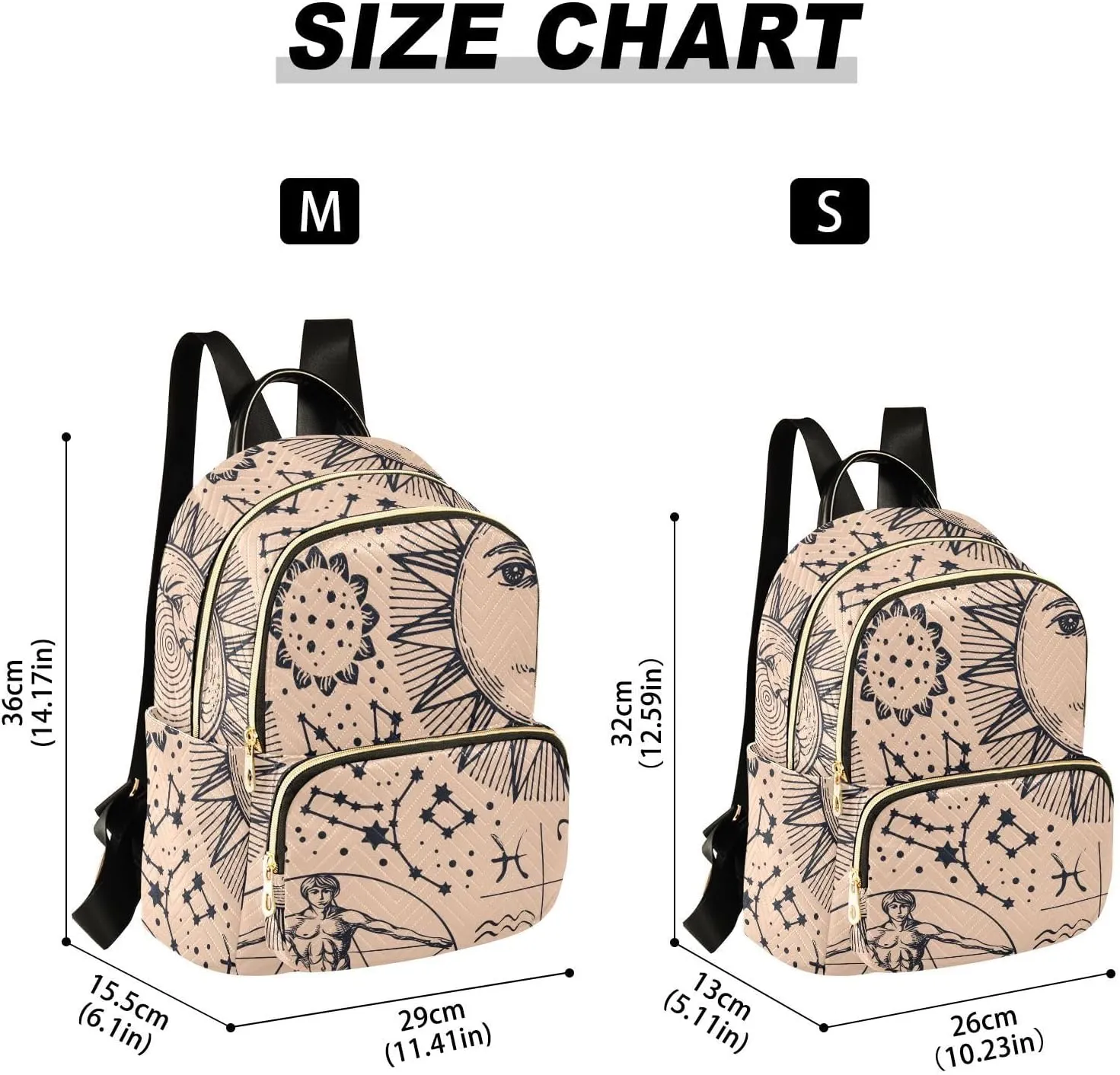 Backpack for Women Fashion Travel Work Anti-theft Bag Business Computer Backpack Purse (Medium Pattren 2)