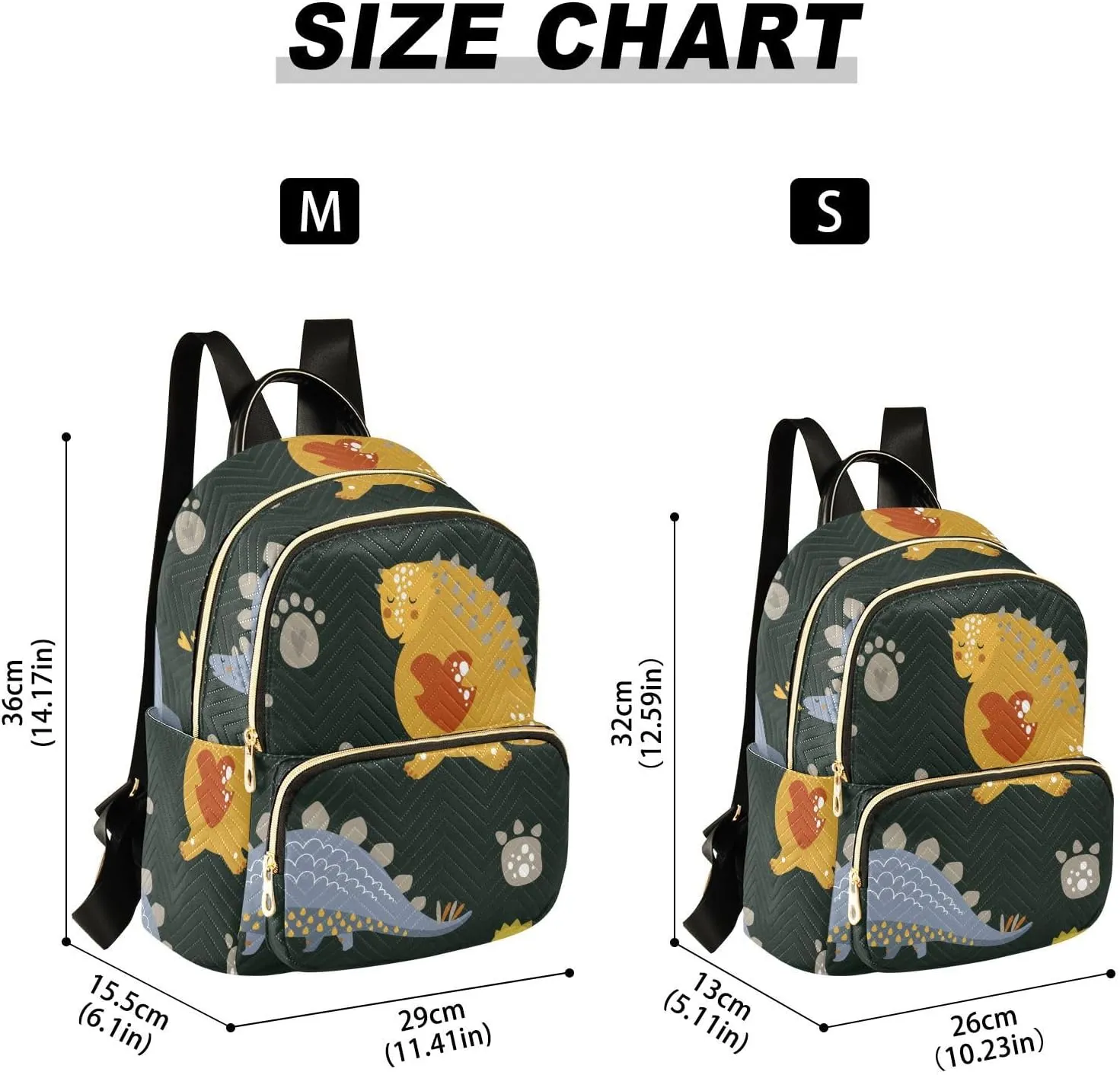 Backpack for Women Shoulder Bag Lightweight Mini Backpack Casual Daypack Back Pack for Travel Work Dinosaur (Medium Pattren 1)