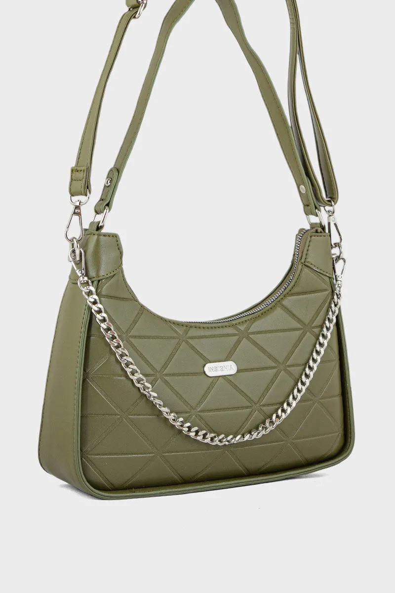Bagutte Shoulder Bags BS2038-Olive