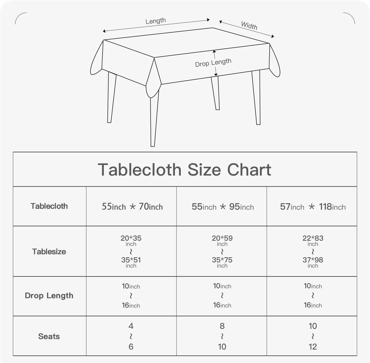 BALCONY & FALCON Rectangular Checkered Tablecloth Waterproof Washable Gingham Reversible Table Cloth for Outdoor Picnic Kitchen Holiday Buffet Banquet Easter Party (Light Green, 57 x 118 inch)