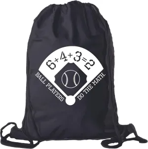Baseball Party Bags | Baseball Cotton Drawstring Cinch Backpacks for Team events, Birthdays, and more!