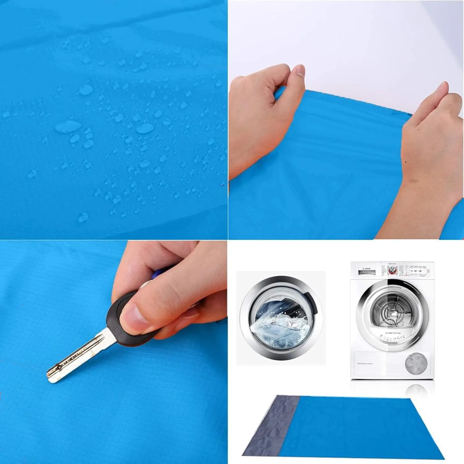 Beach Blankets, 80"×50" Waterproof Sandproof Extra Large Quick Drying Beach Mat with Storage Bag,Durable Picnic Mat,Lightweight Beach Blankets for Travel Camping Outdoor Hiking