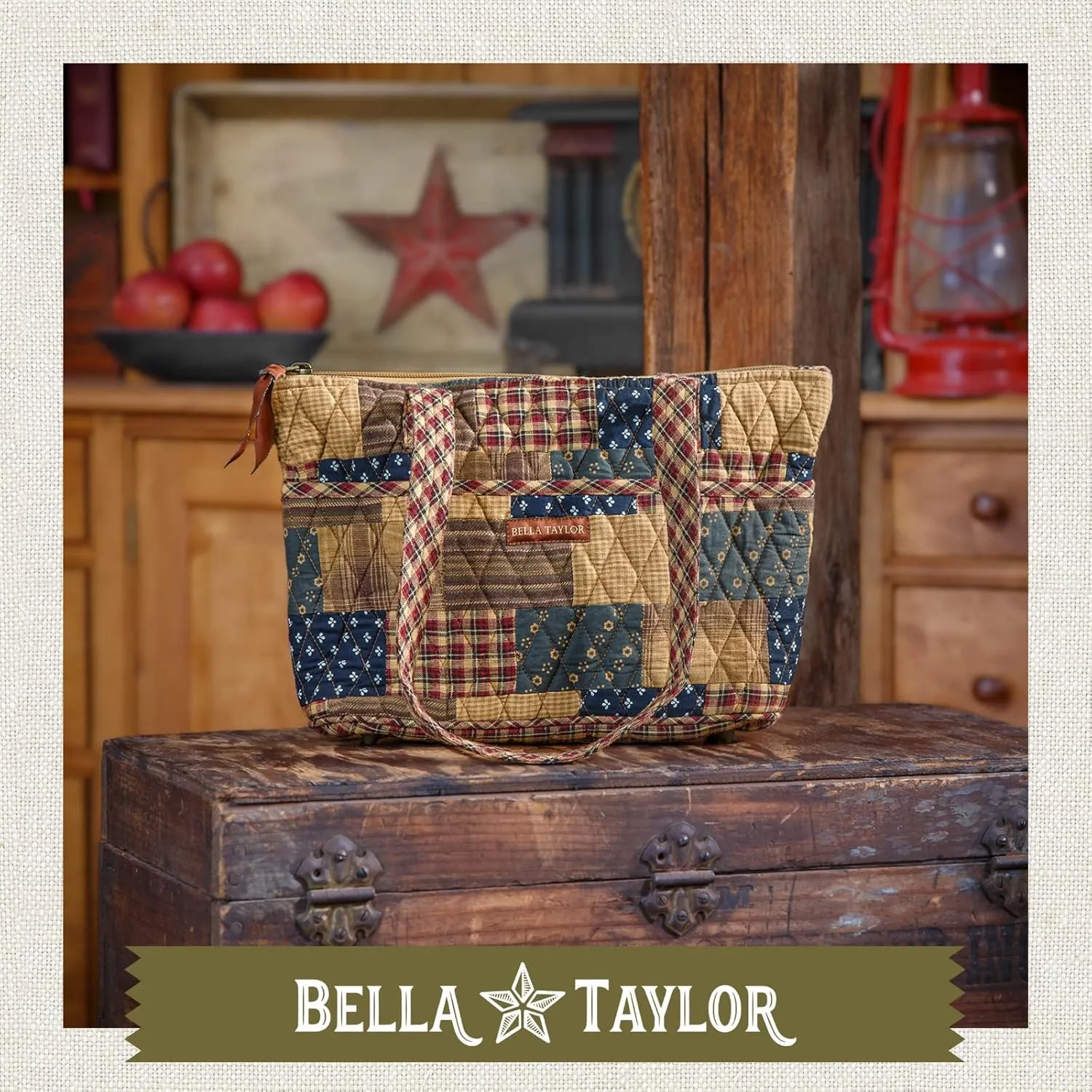 Bella Taylor Small Tote | Lightweight Quilted Fabric Purses for Women