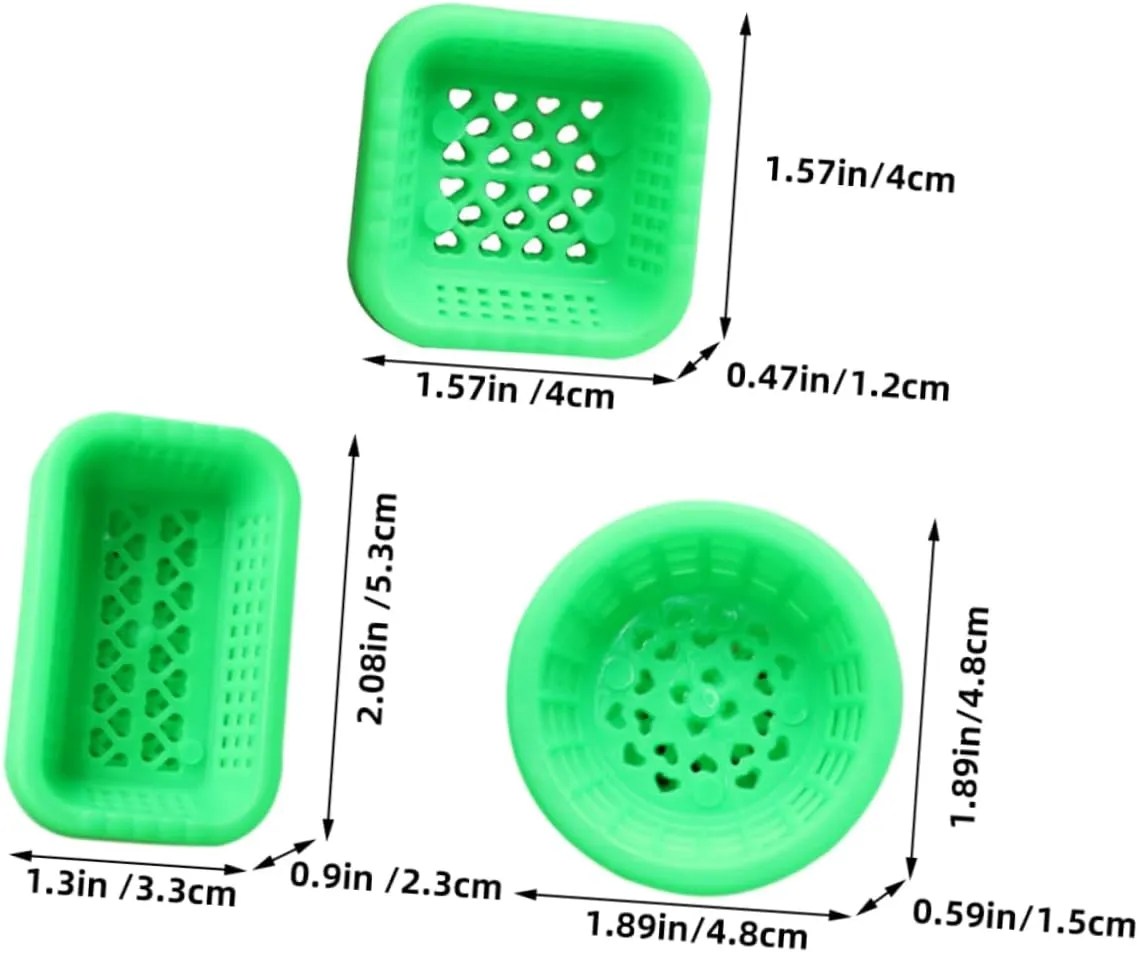 BESPORTBLE 3sets 1/12 Scale Miniature Dollhouse Storage Baskets Mini Wicker Baskets for Dollhouse Decor for Miniature House Ornament 30pcs*3