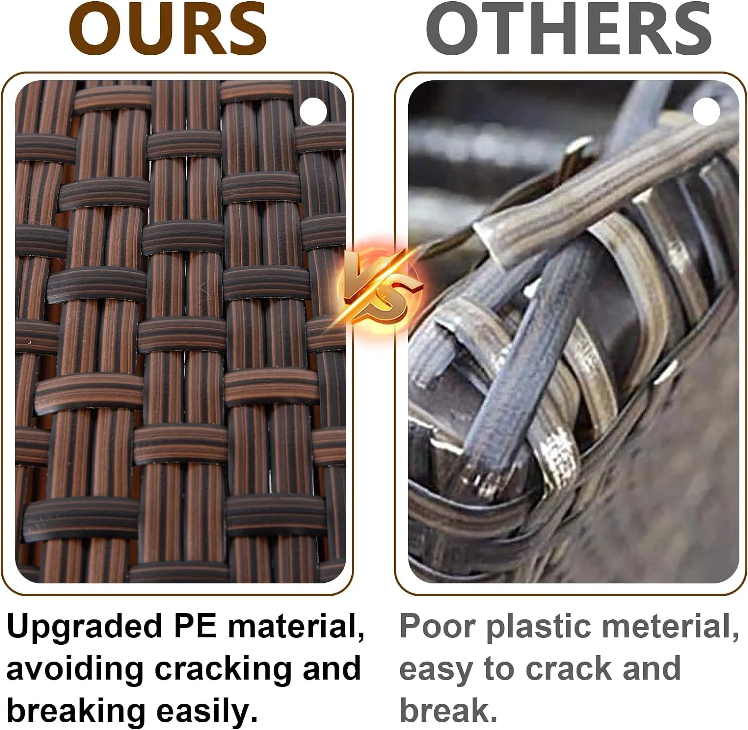 Biggun 230ft Wicker Repair Kit - Rattan Patio Chair Sofas Repair Supplies for Outdoor Lawn Furniture, Premium New Materials Basket Weaving Webbing Replacement Parts