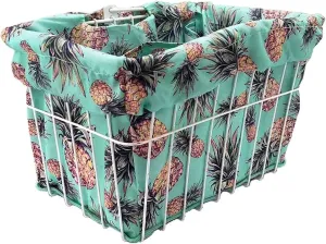 Bike Basket Liner Waterproof, Universal Fit for Most Bike Baskets, Stylish 2in1Tote, Bike Basket Cover, EBiKE Front Wire Or Wicker Bike Baskets Fits Up to 15x12x10