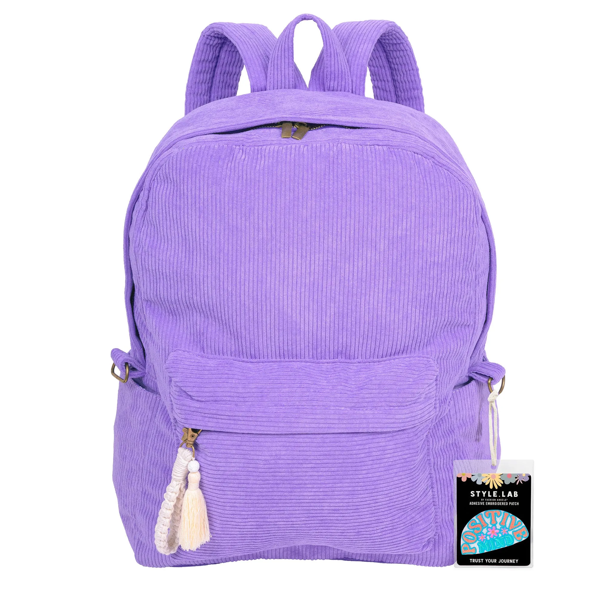 Billie Corduroy Backpack Periwinkle