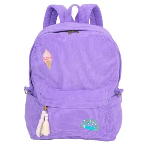 Billie Corduroy Backpack Periwinkle