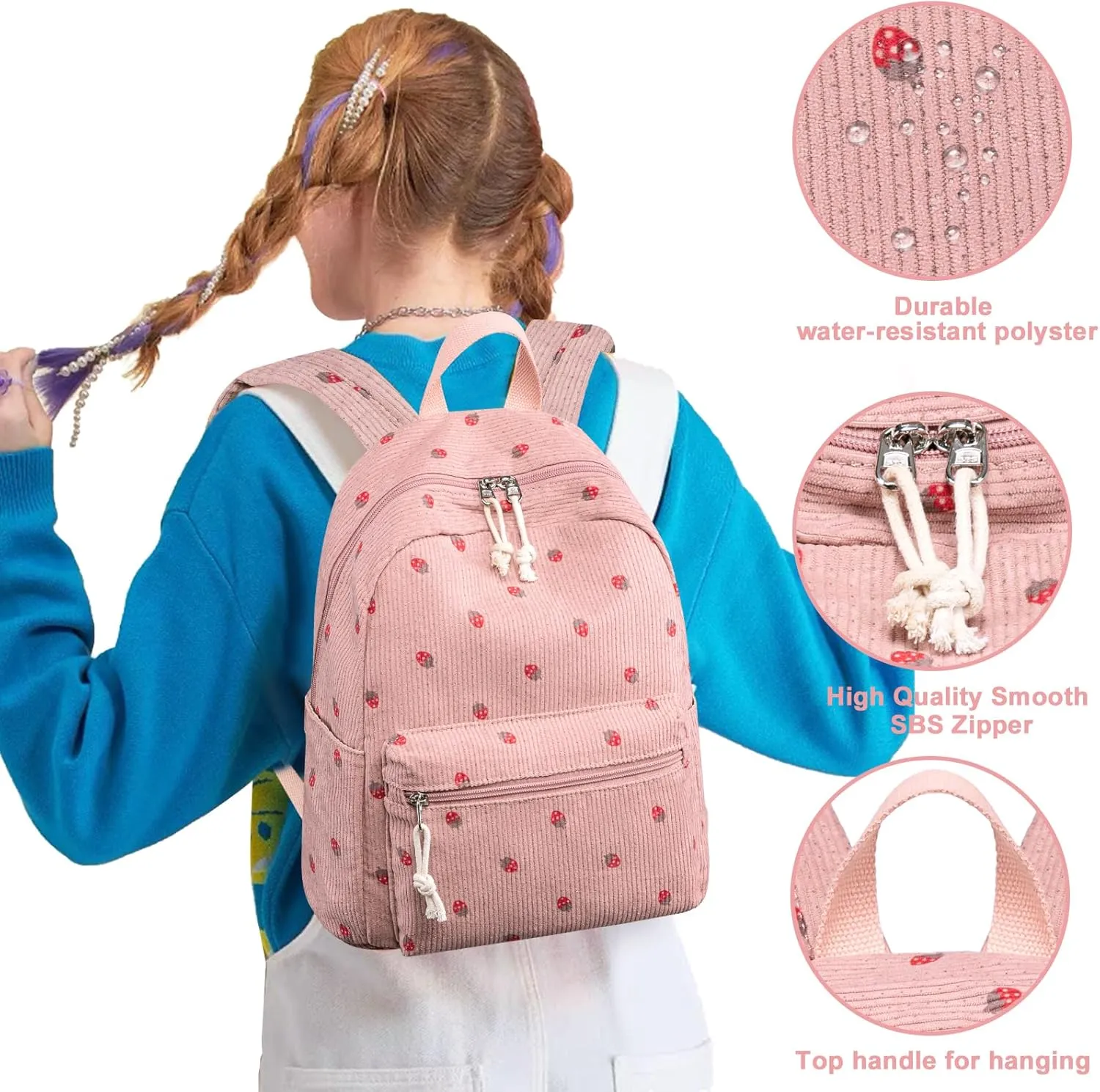 Bluboon Girls Mini Backpack Womens Small Backpack Purse Teens Cute Casual School Bookbag