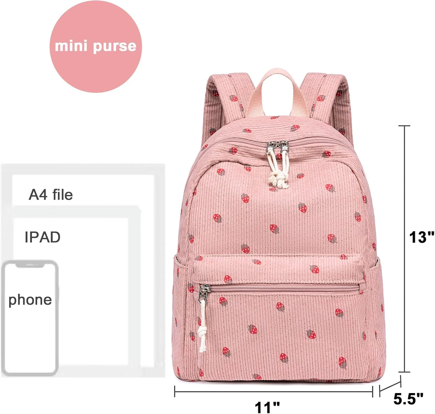 Bluboon Girls Mini Backpack Womens Small Backpack Purse Teens Cute Casual School Bookbag