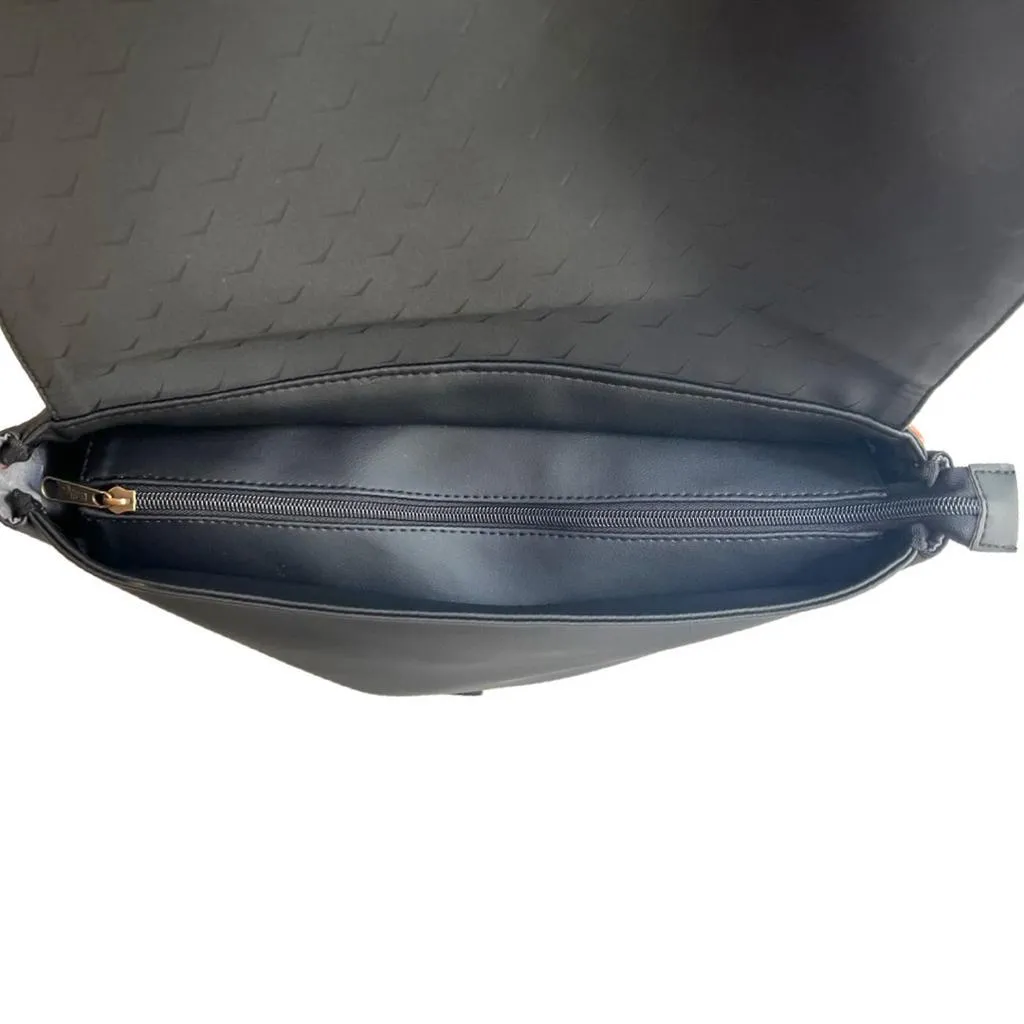 Blue-Gray Corduroy Large Students Backpack
