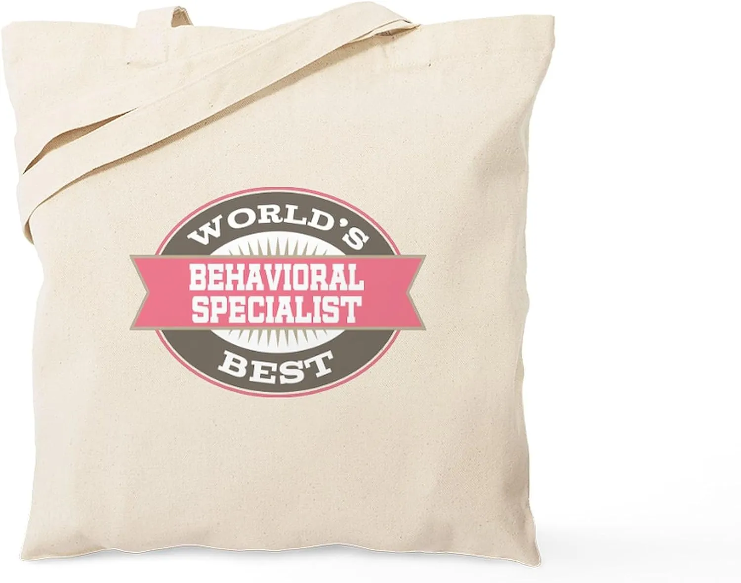 CafePress Behavioral Specialist Tote Bag Reusable Natural Beige Canvas Shopping Bag