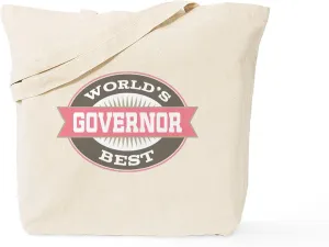 CafePress Governor Tote Bag Reusable Natural Beige Canvas Shopping Bag
