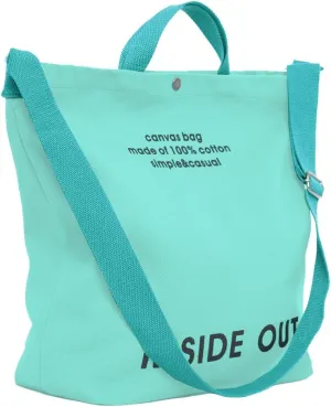 Canvas Tote Bag For Women inside out bag Crossbody Handbag with Adjustable Strap and Coin Purse for Work,Travel,Grocery
