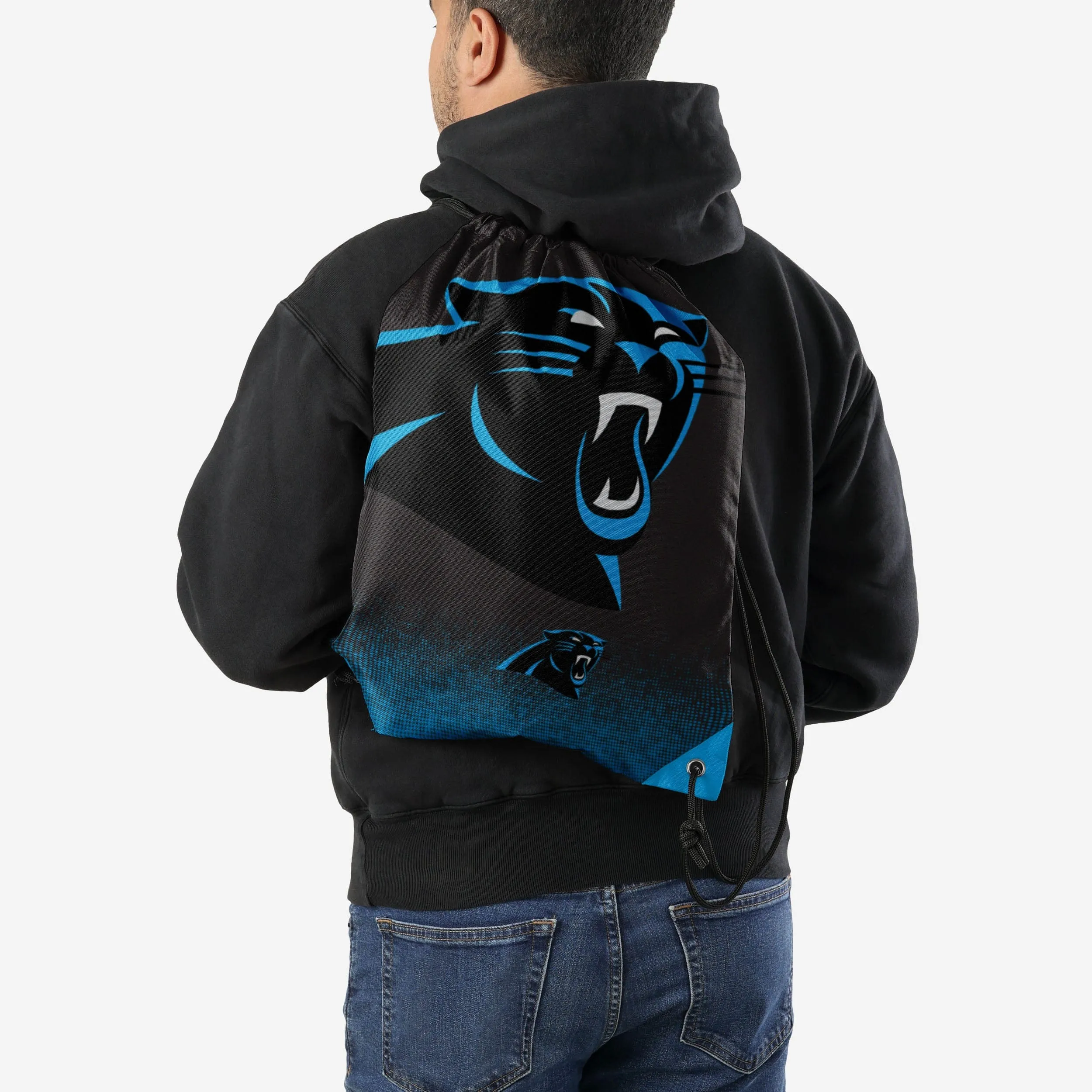 Carolina Panthers Gradient Drawstring Backpack