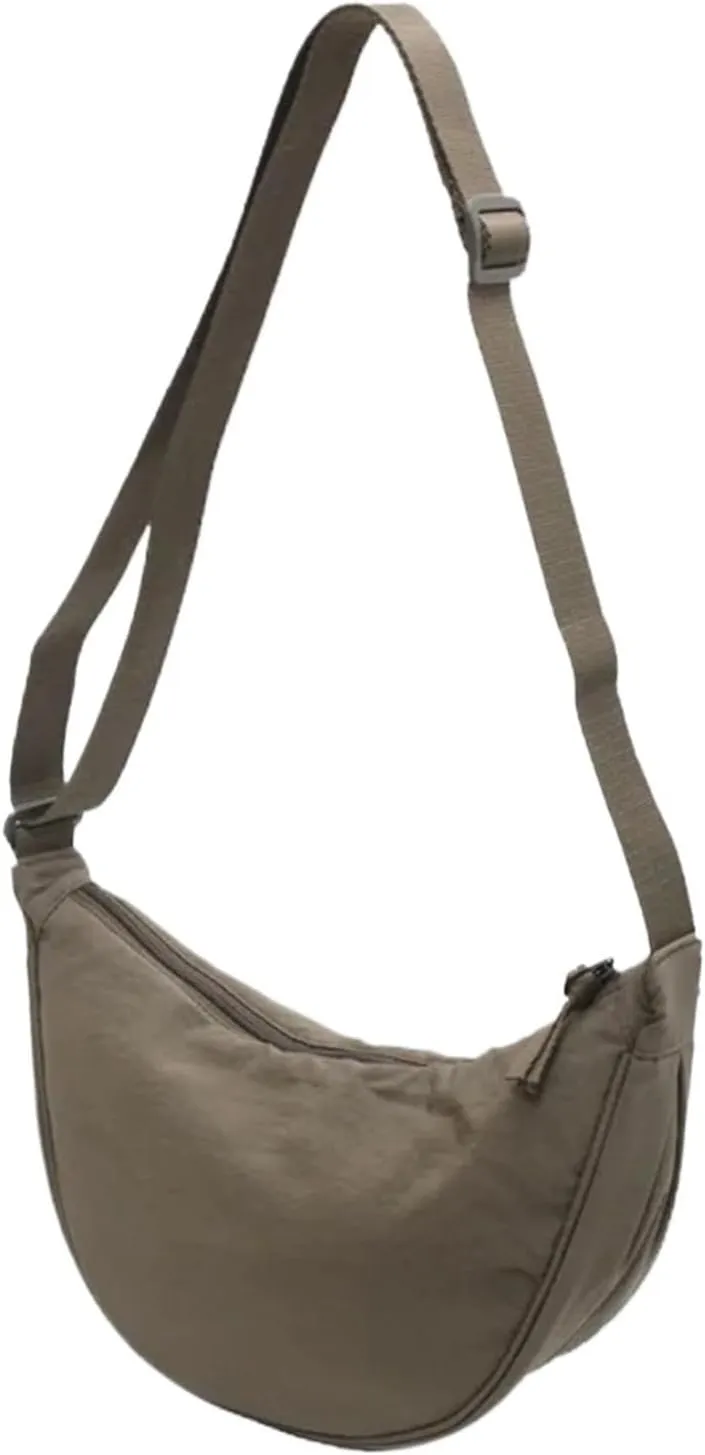 Casual Nylon Hobos Crossbody Bag for Women Shoulder Bag Woman Half Moon Chest Bags Tote Lady Travel Shopper