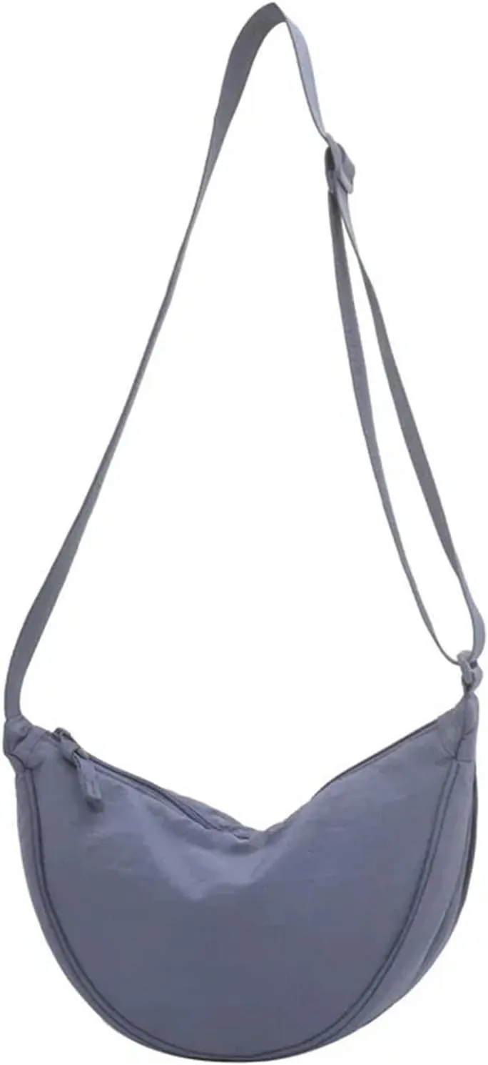 Casual Nylon Hobos Crossbody Bag for Women Shoulder Bag Woman Half Moon Chest Bags Tote Lady Travel Shopper