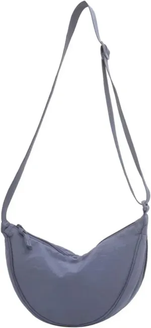 Casual Nylon Hobos Crossbody Bag for Women Shoulder Bag Woman Half Moon Chest Bags Tote Lady Travel Shopper