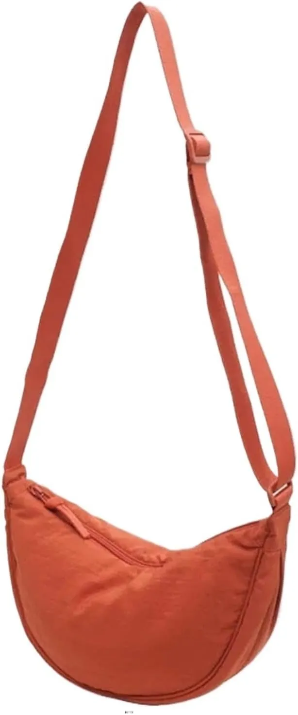 Casual Nylon Hobos Crossbody Bag for Women Shoulder Bag Woman Half Moon Chest Bags Tote Lady Travel Shopper
