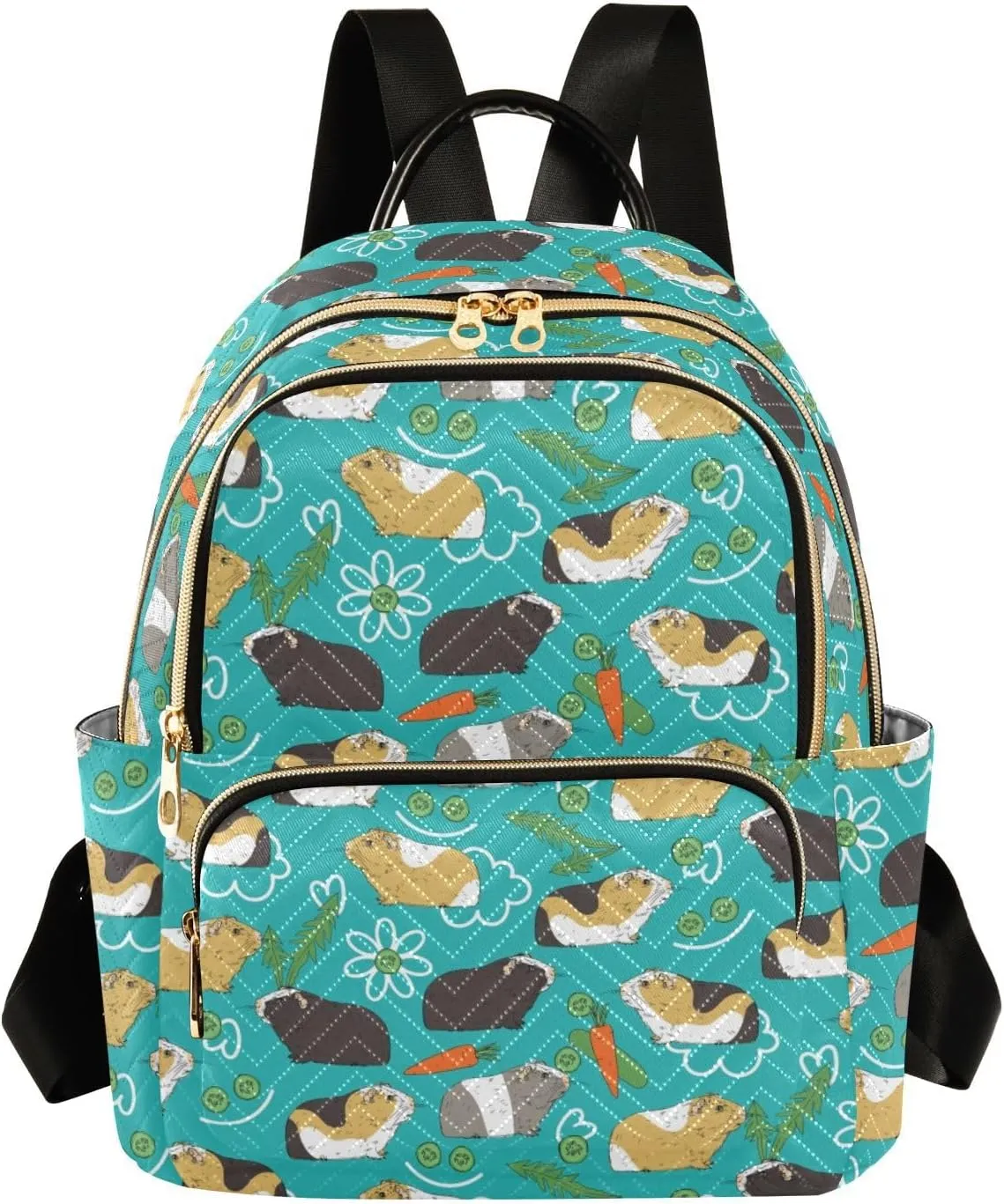 Cavia Cute Cartoon Guinea Pig Mini Backpack for Women, Travel Backpack Purse Daypack Shoulder Bag for Ladies