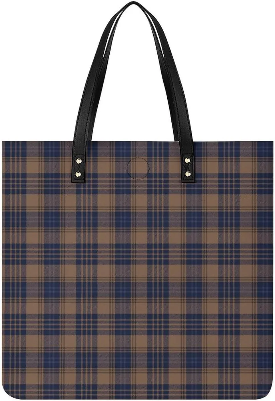 Checkered Black And White Fashionable All Printed Leather Handbag Unisex