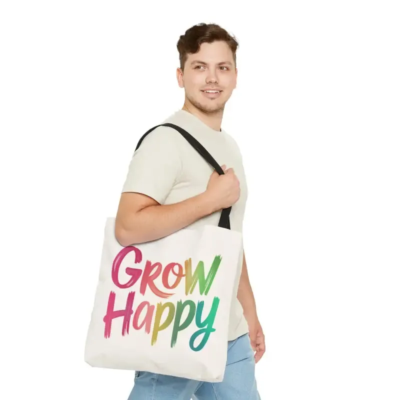 Chic Black Cotton Tote Bag for Everyday Fun