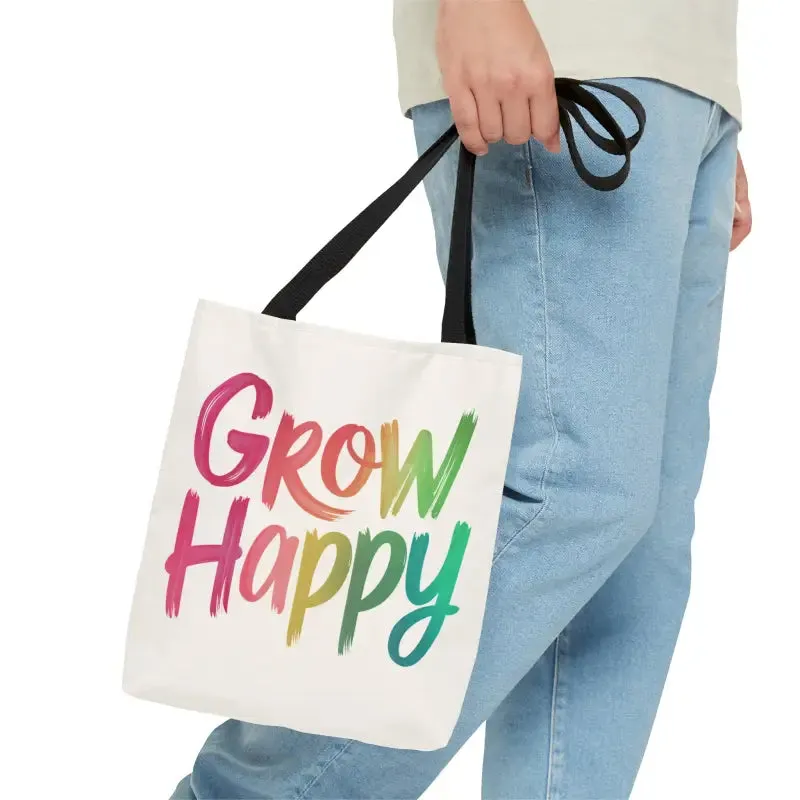 Chic Black Cotton Tote Bag for Everyday Fun